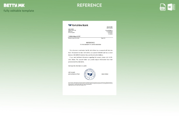 Модерен стил, шаблон за референца за банка во Обединетото Кралство Јоркшир